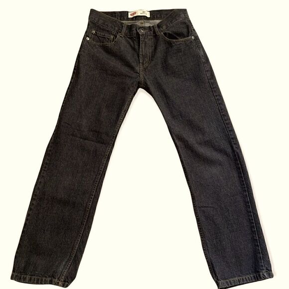 Levi's 505 Gray Wash Straight Leg Jeans Size 14 - Picture 1 of 8